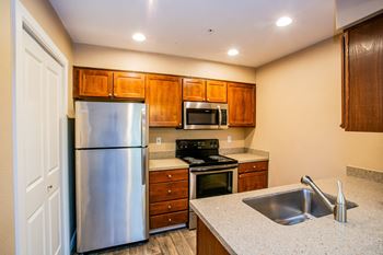The park apartments full electric kitchen